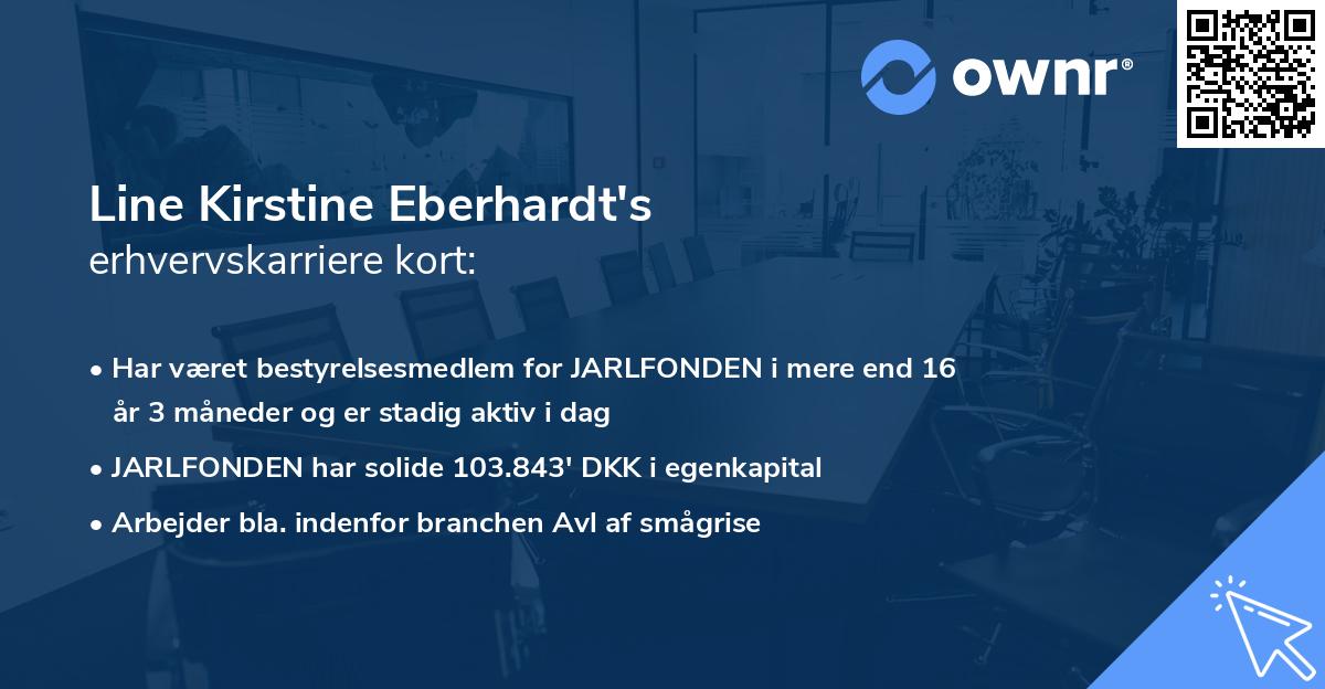 Line Kirstine Eberhardt's erhvervskarriere kort