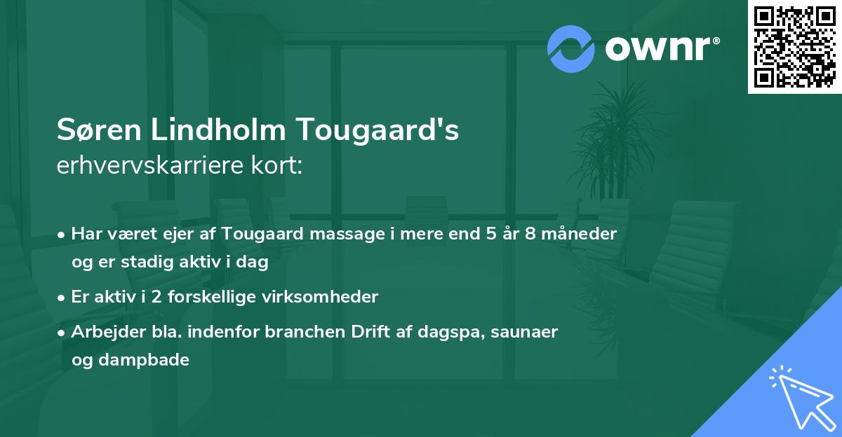 Søren Lindholm Tougaard's erhvervskarriere kort