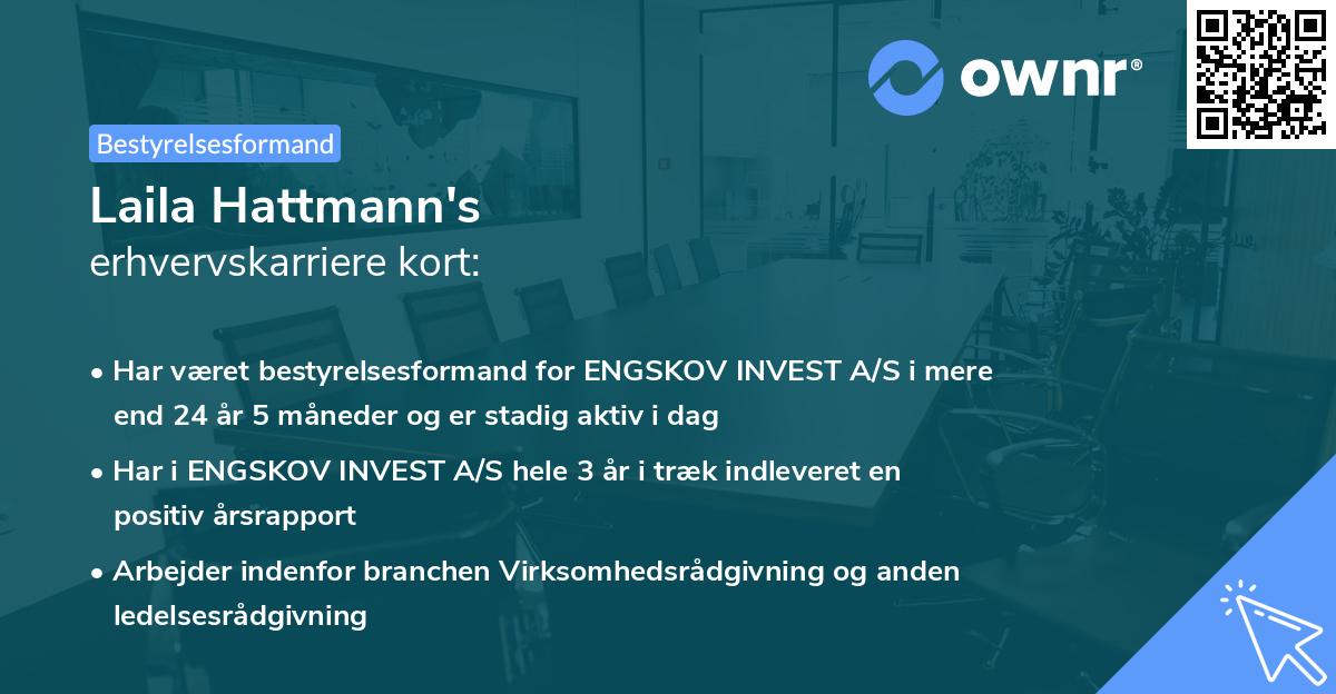 Laila Hattmann's erhvervskarriere kort