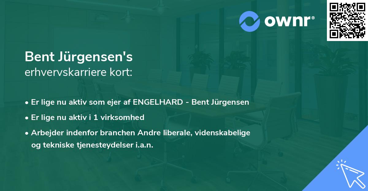 Bent Jürgensen's erhvervskarriere kort