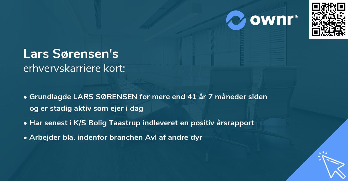Lars Sørensen's erhvervskarriere kort