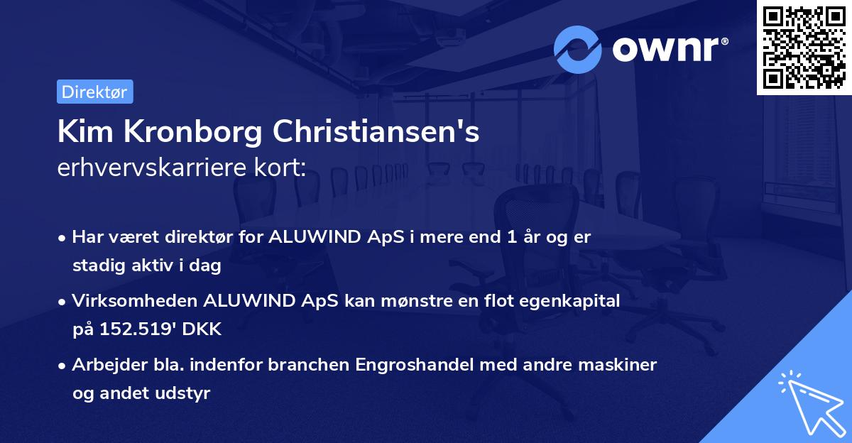 Kim Kronborg Christiansen's erhvervskarriere kort