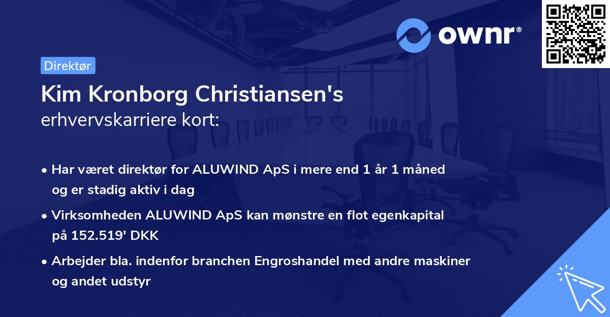 Kim Kronborg Christiansen's erhvervskarriere kort