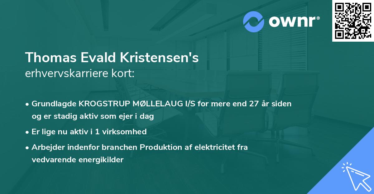 Thomas Evald Kristensen's erhvervskarriere kort
