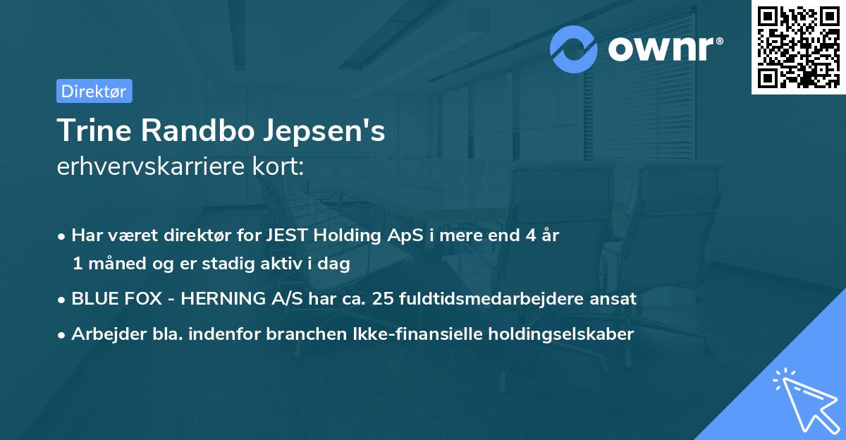 Trine Randbo Jepsen's erhvervskarriere kort