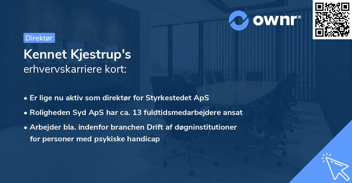 Kennet Kjestrup's erhvervskarriere kort