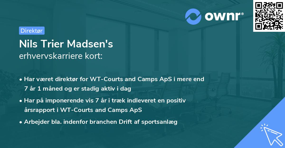 Nils Trier Madsen's erhvervskarriere kort