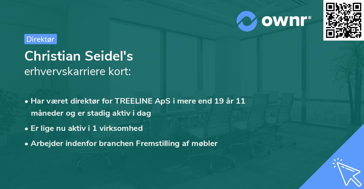 Christian Seidel's erhvervskarriere kort