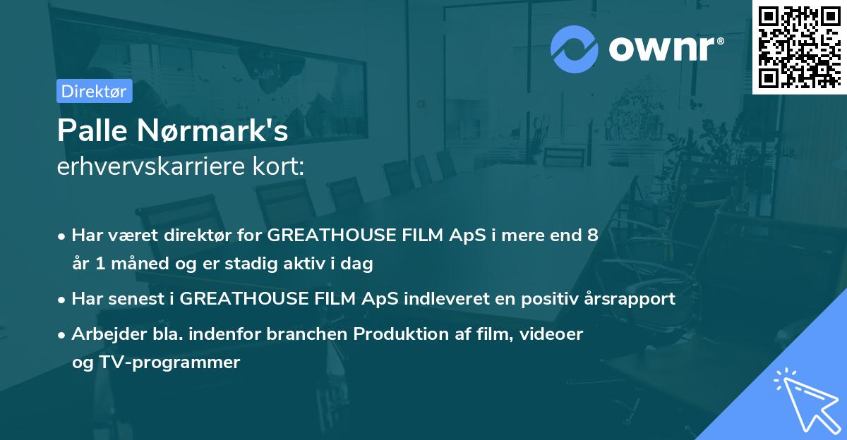 Palle Nørmark's erhvervskarriere kort