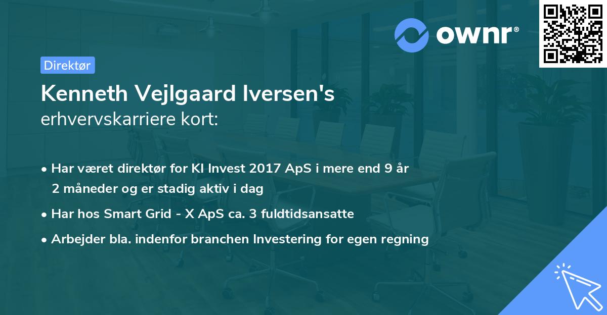 Kenneth Vejlgaard Iversen's erhvervskarriere kort