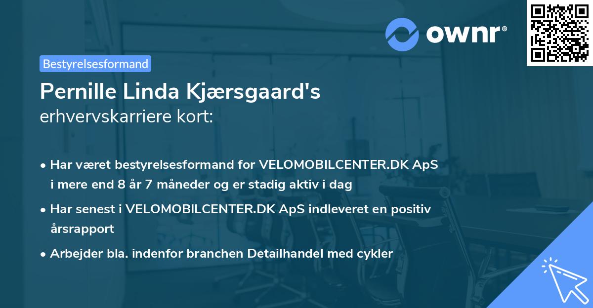 Pernille Linda Kjærsgaard's erhvervskarriere kort