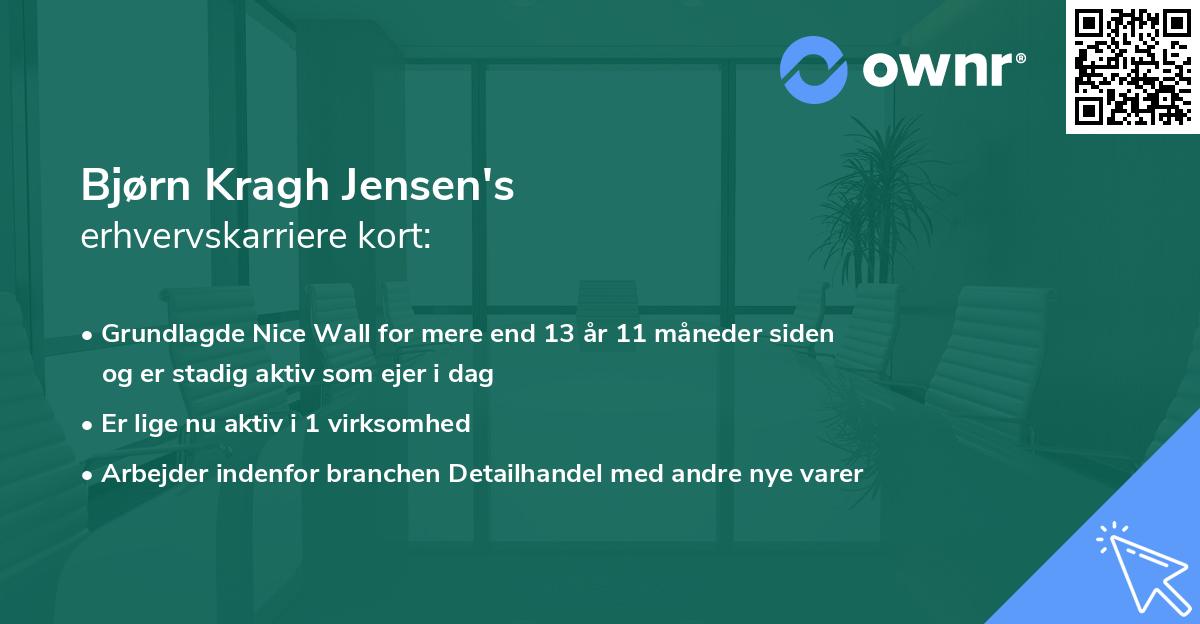 Bjørn Kragh Jensen's erhvervskarriere kort