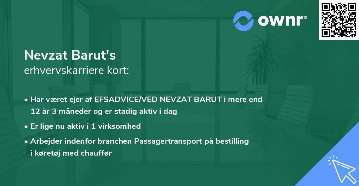 Nevzat Barut's erhvervskarriere kort