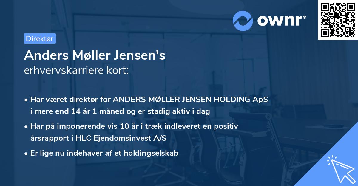 Anders Møller Jensen's erhvervskarriere kort