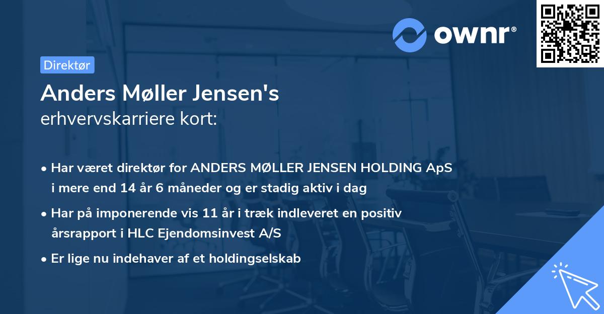 Anders Møller Jensen's erhvervskarriere kort