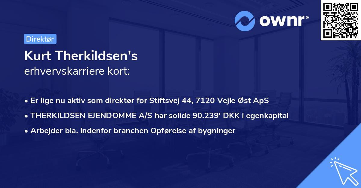 Kurt Therkildsen's erhvervskarriere kort