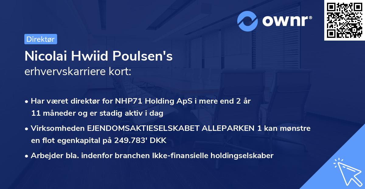 Nicolai Hwiid Poulsen's erhvervskarriere kort