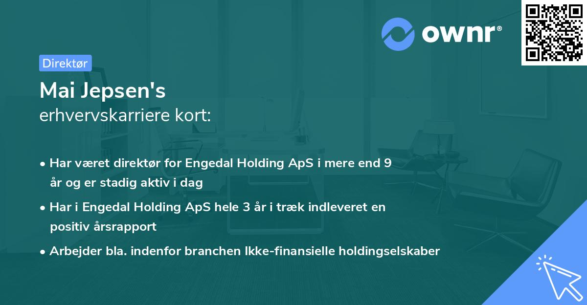 Mai Jepsen's erhvervskarriere kort
