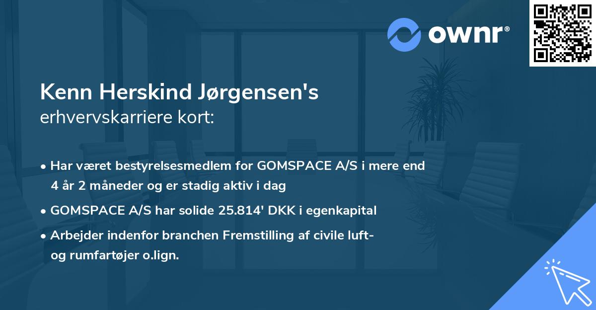 Kenn Herskind Jørgensen's erhvervskarriere kort