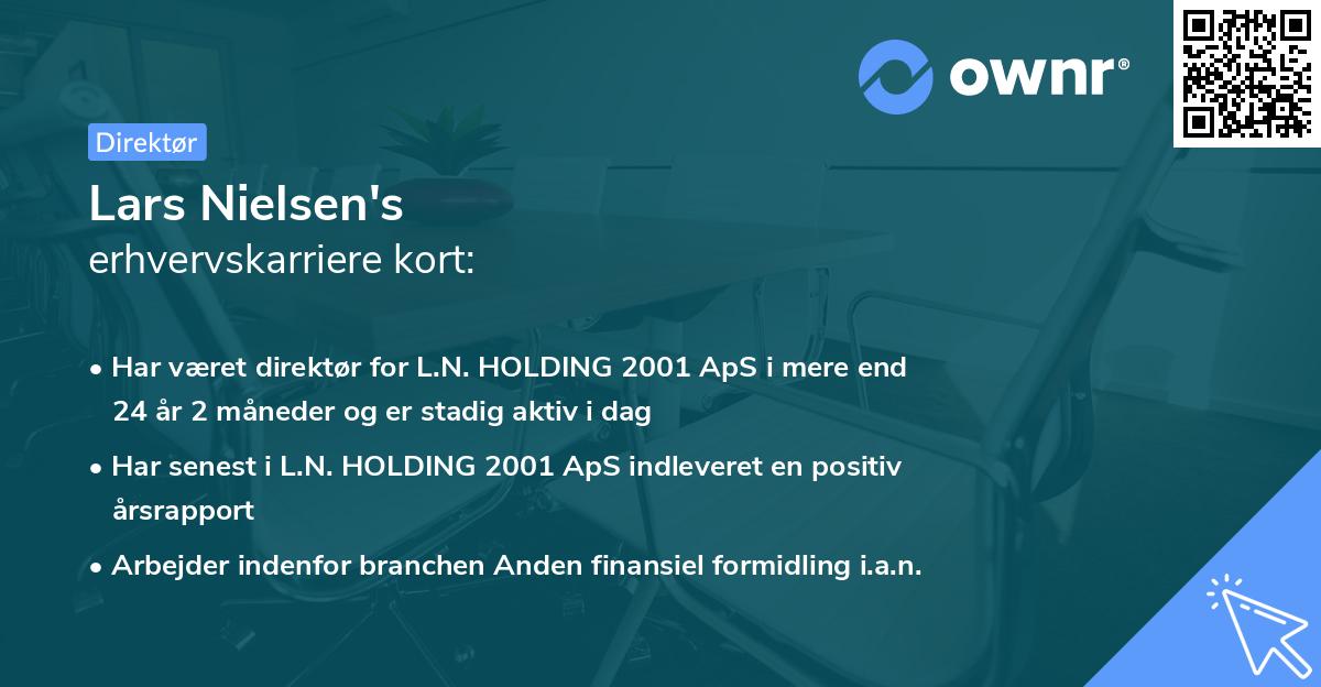 Lars Nielsen's erhvervskarriere kort