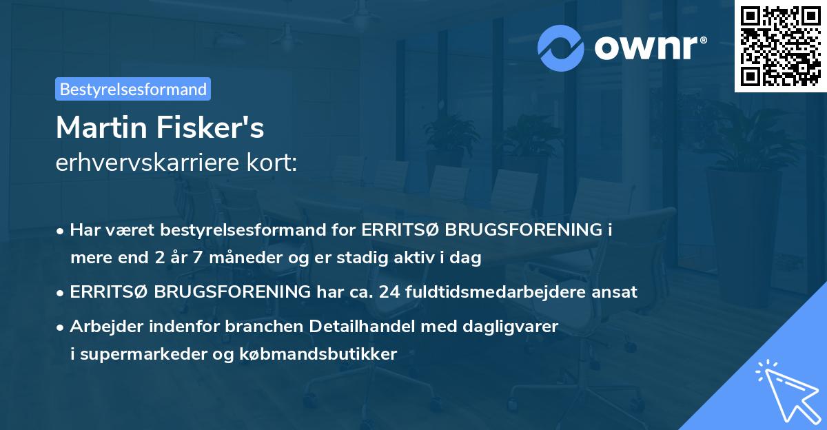 Martin Fisker's erhvervskarriere kort