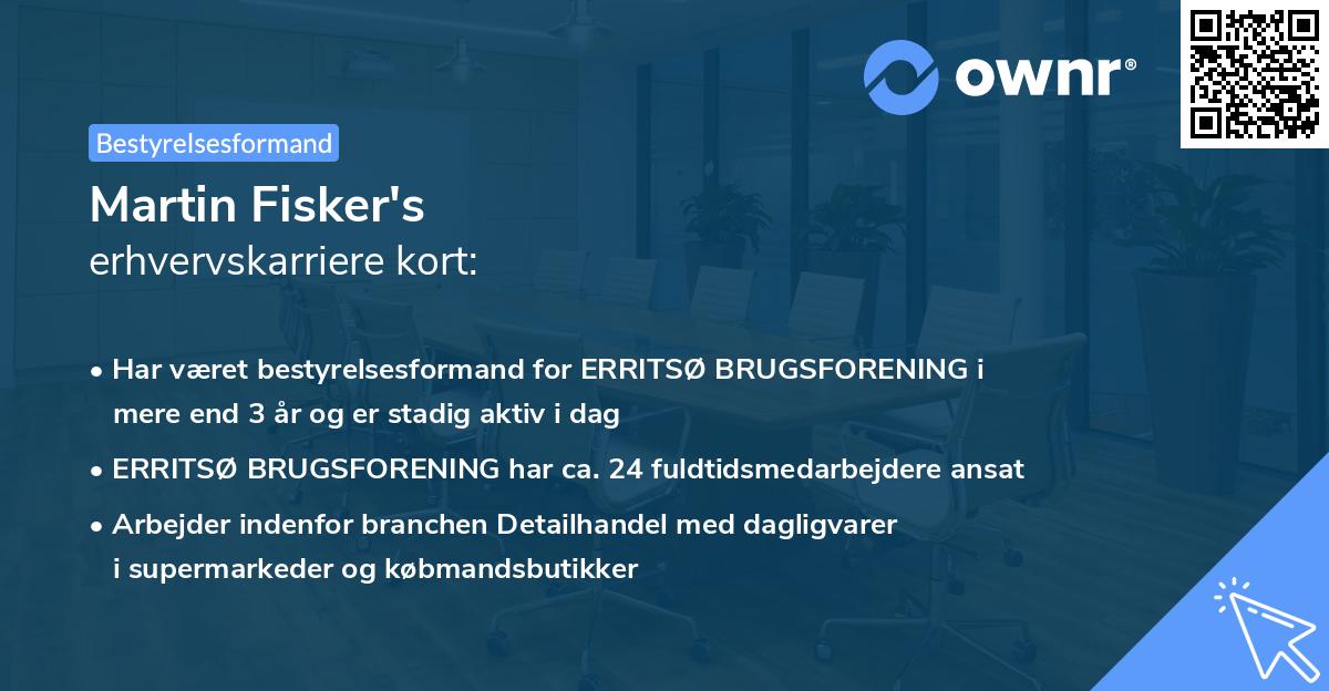 Martin Fisker's erhvervskarriere kort