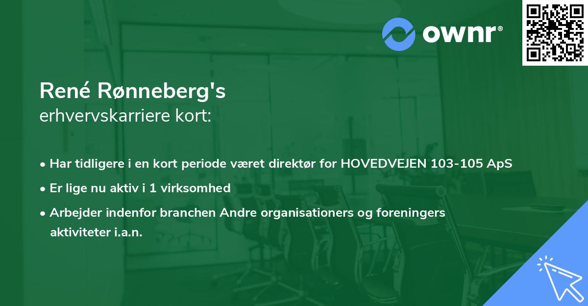 René Rønneberg's erhvervskarriere kort