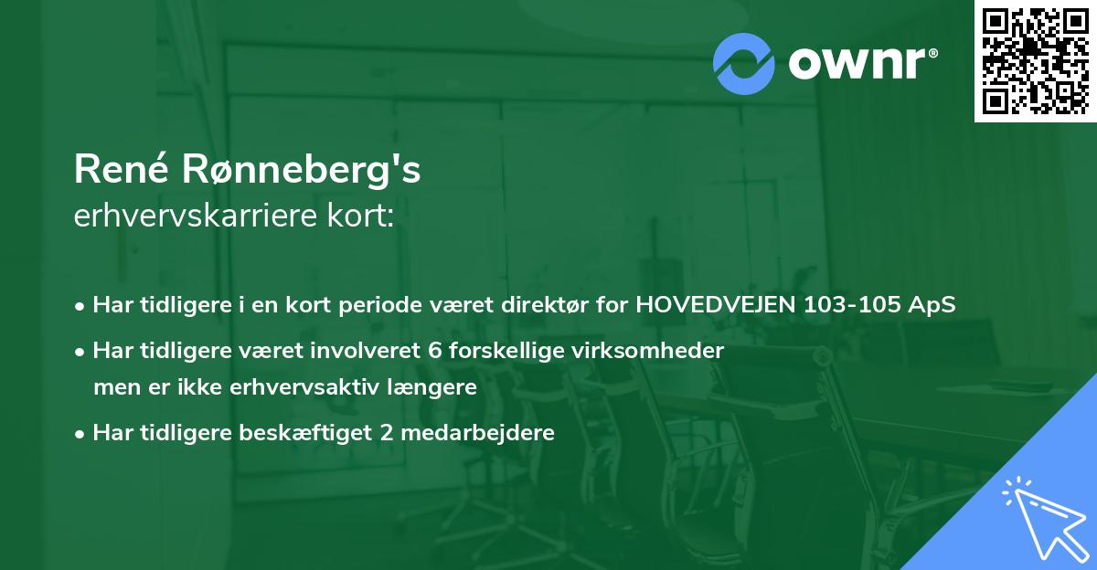 René Rønneberg's erhvervskarriere kort