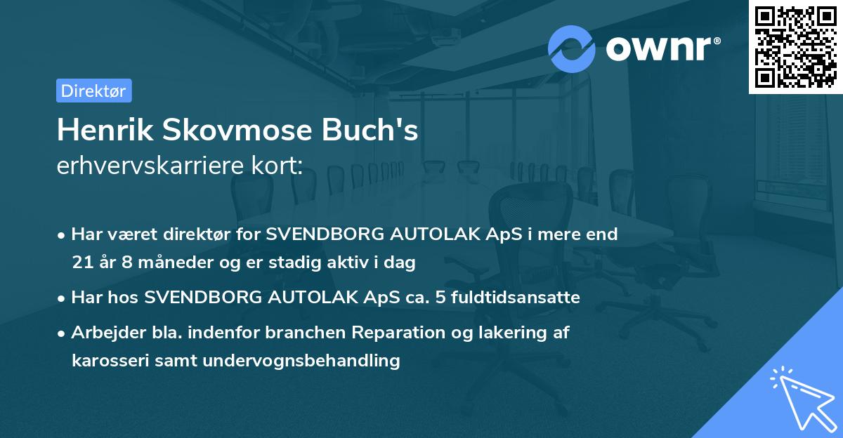 Henrik Skovmose Buch's erhvervskarriere kort