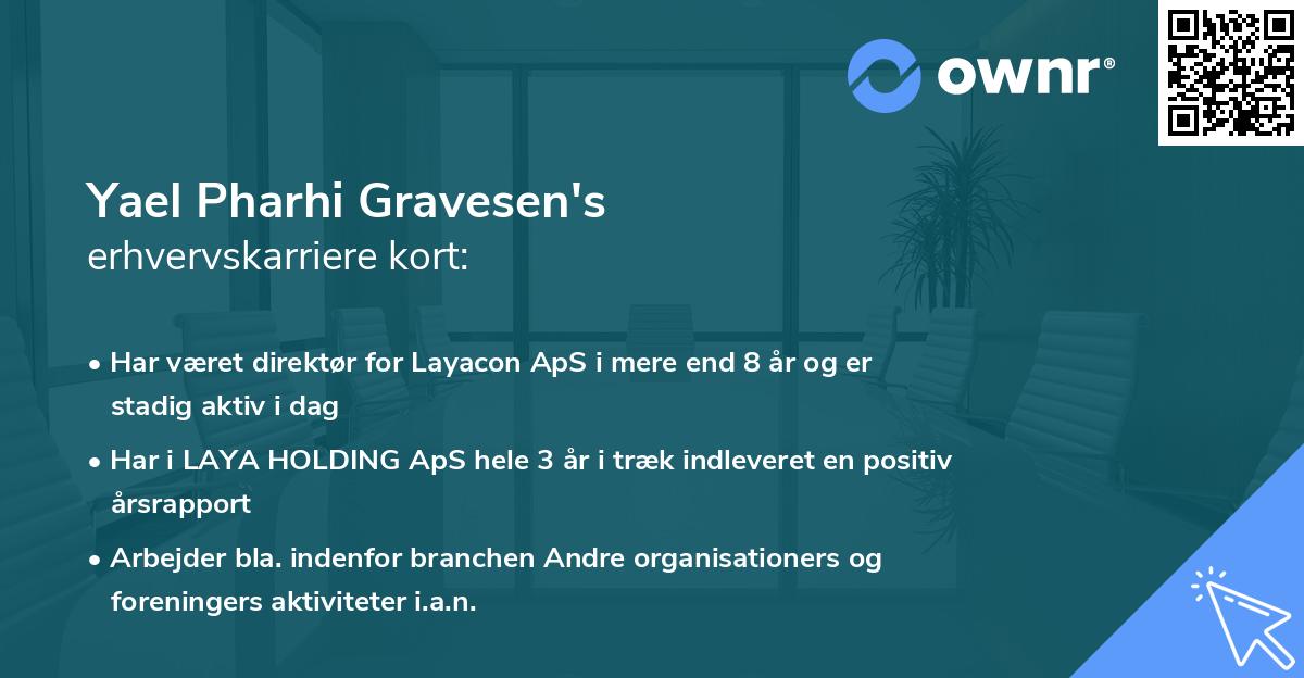 Yael Pharhi Gravesen's erhvervskarriere kort