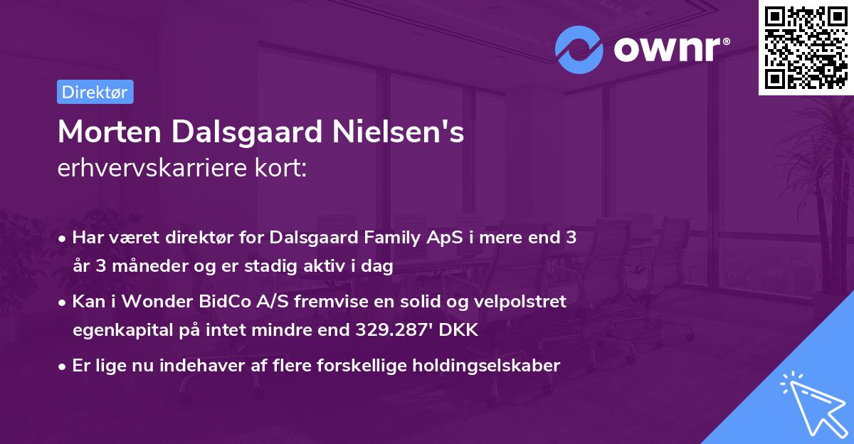 Morten Dalsgaard Nielsen's erhvervskarriere kort
