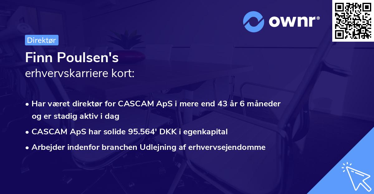 Finn Poulsen's erhvervskarriere kort