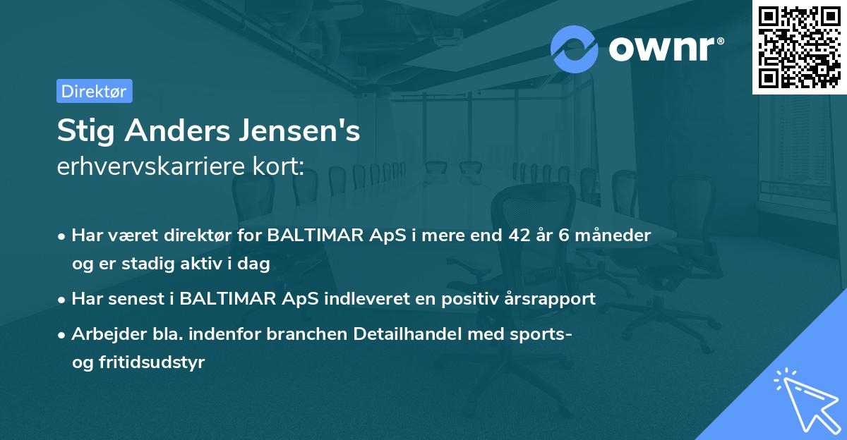 Stig Anders Jensen's erhvervskarriere kort