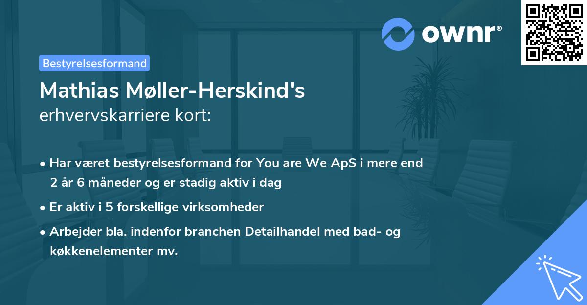 Mathias Møller-Herskind's erhvervskarriere kort