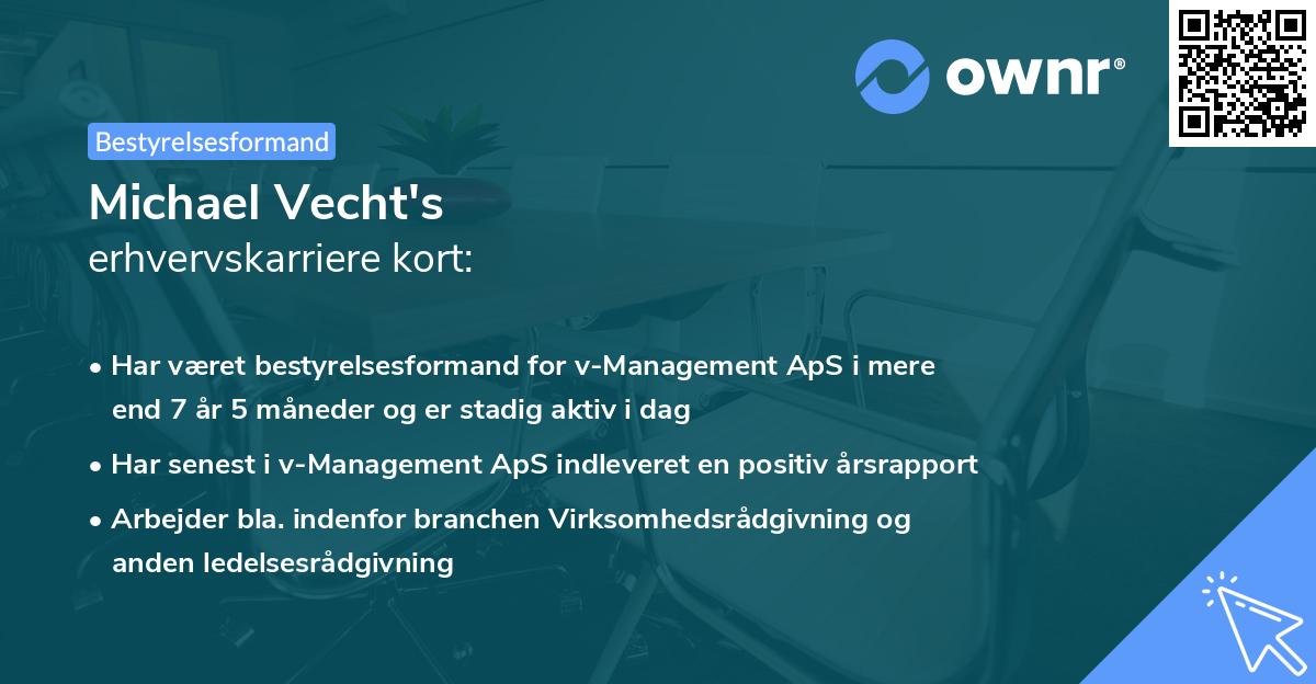 Michael Vecht's erhvervskarriere kort