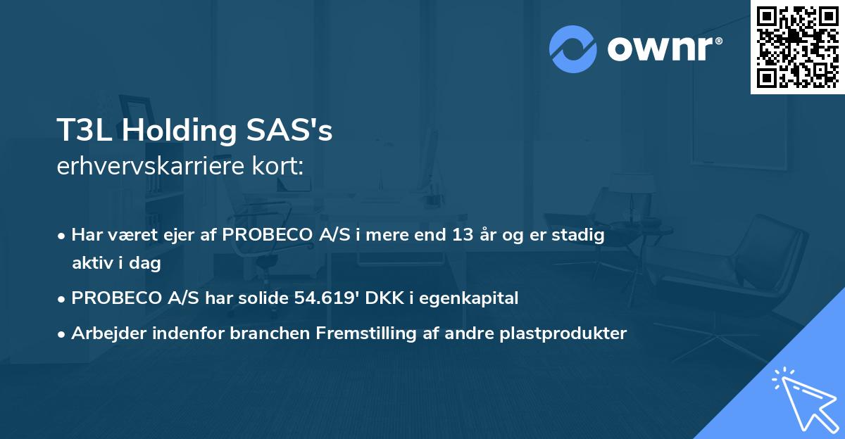T3L Holding SAS's erhvervskarriere kort
