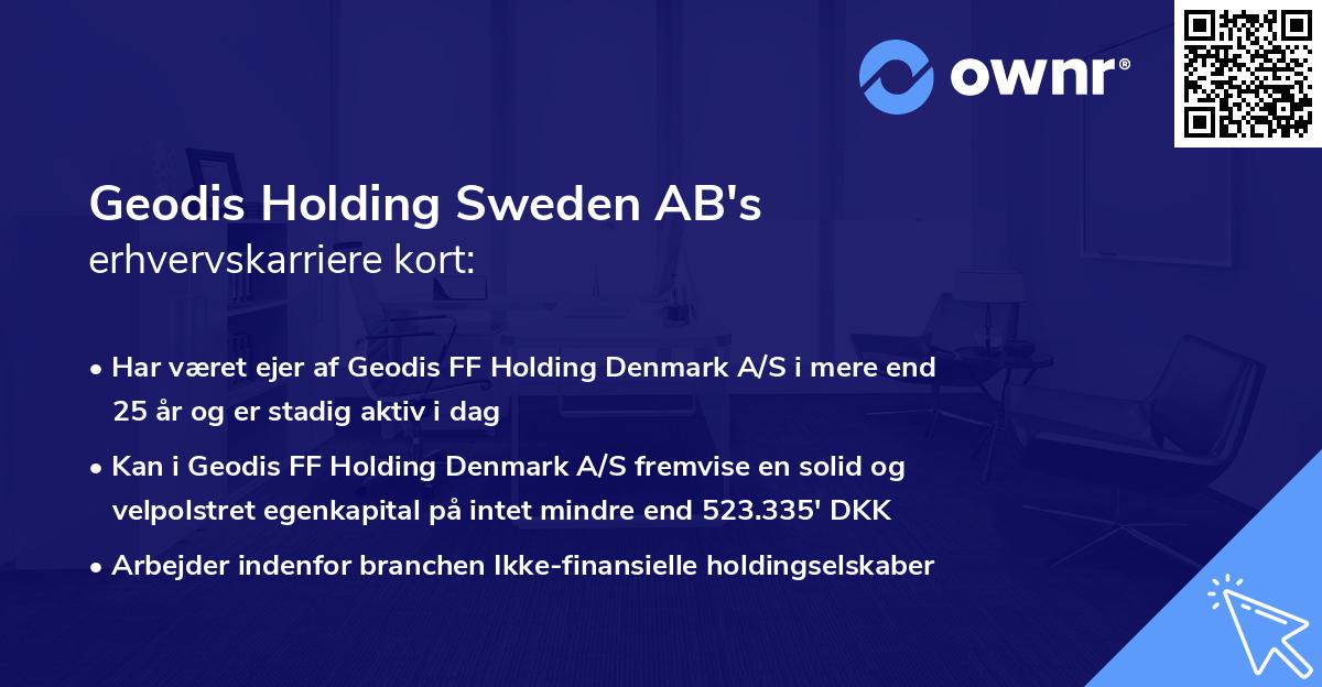 Geodis Holding Sweden AB's erhvervskarriere kort