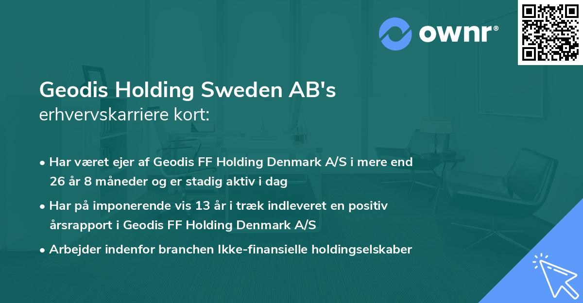 Geodis Holding Sweden AB's erhvervskarriere kort