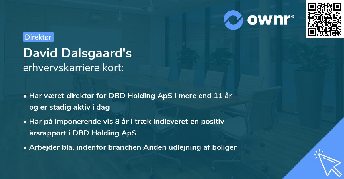 David Dalsgaard's erhvervskarriere kort