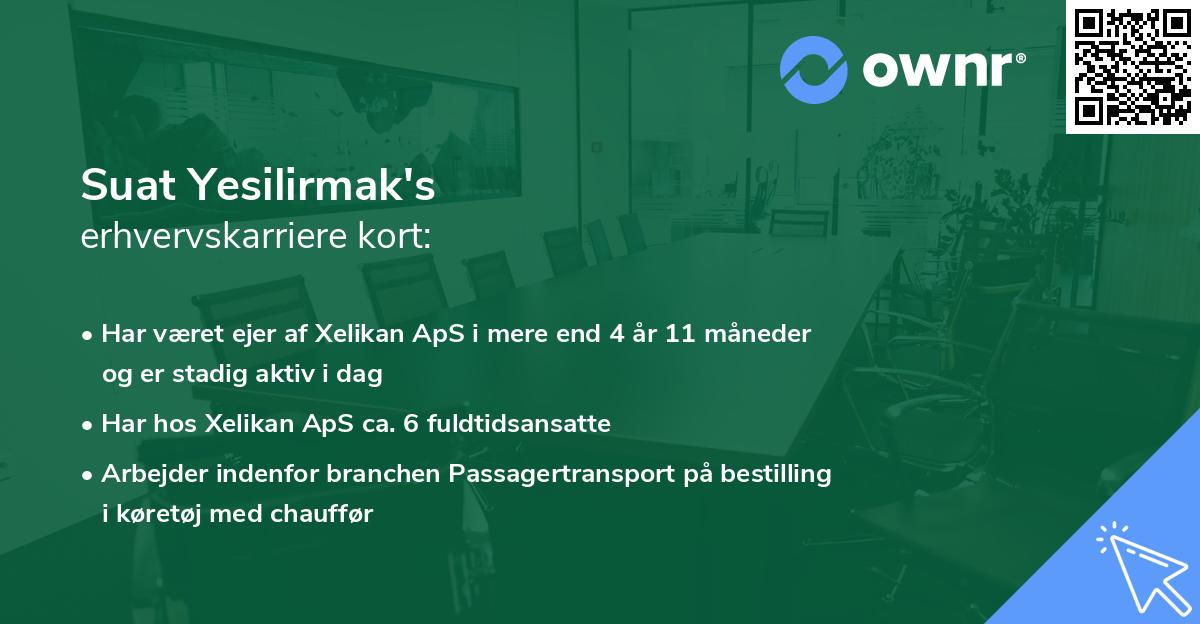 Suat Yesilirmak's erhvervskarriere kort
