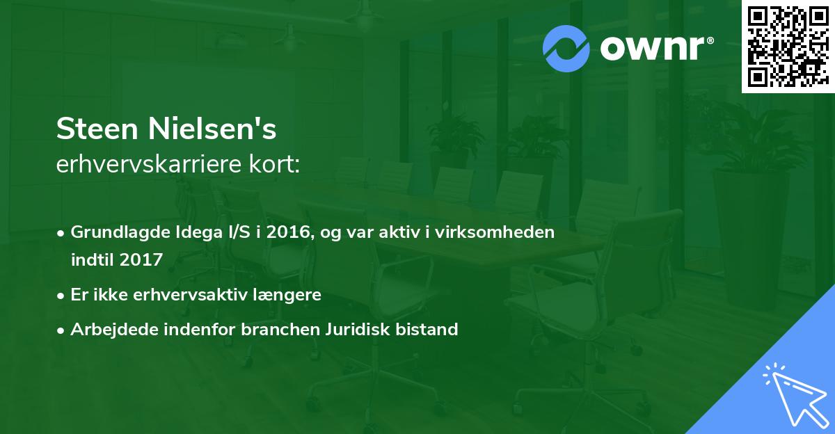 Steen Nielsen's erhvervskarriere kort