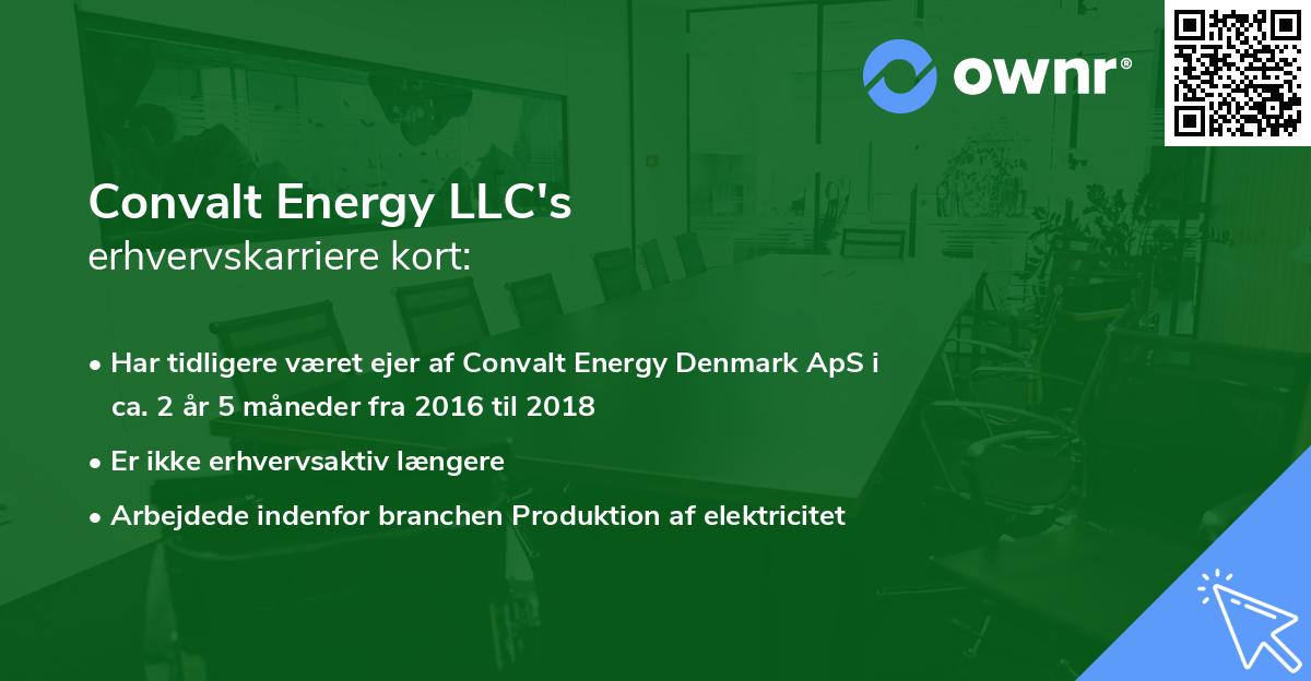 Convalt Energy LLC's erhvervskarriere kort