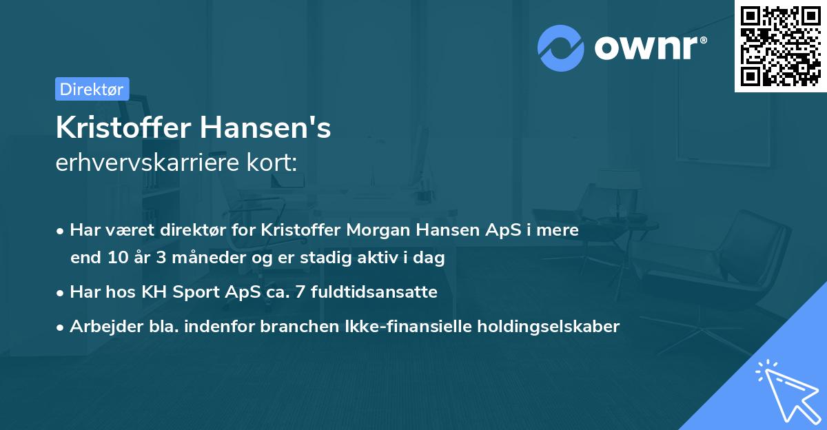 Kristoffer Hansen's erhvervskarriere kort