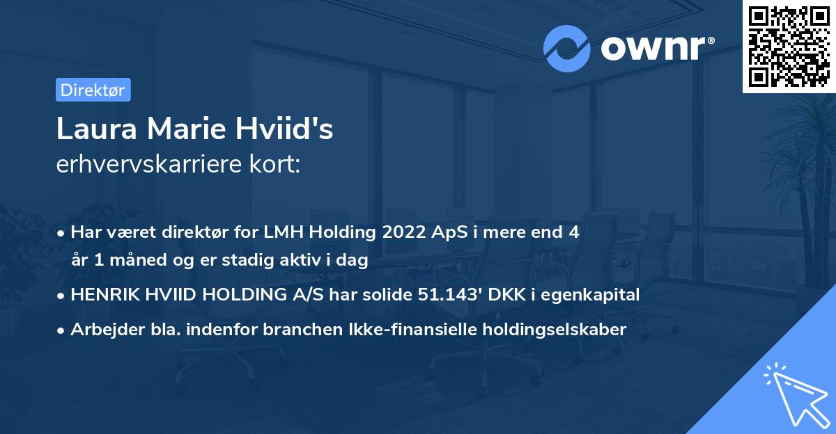 Laura Marie Hviid's erhvervskarriere kort