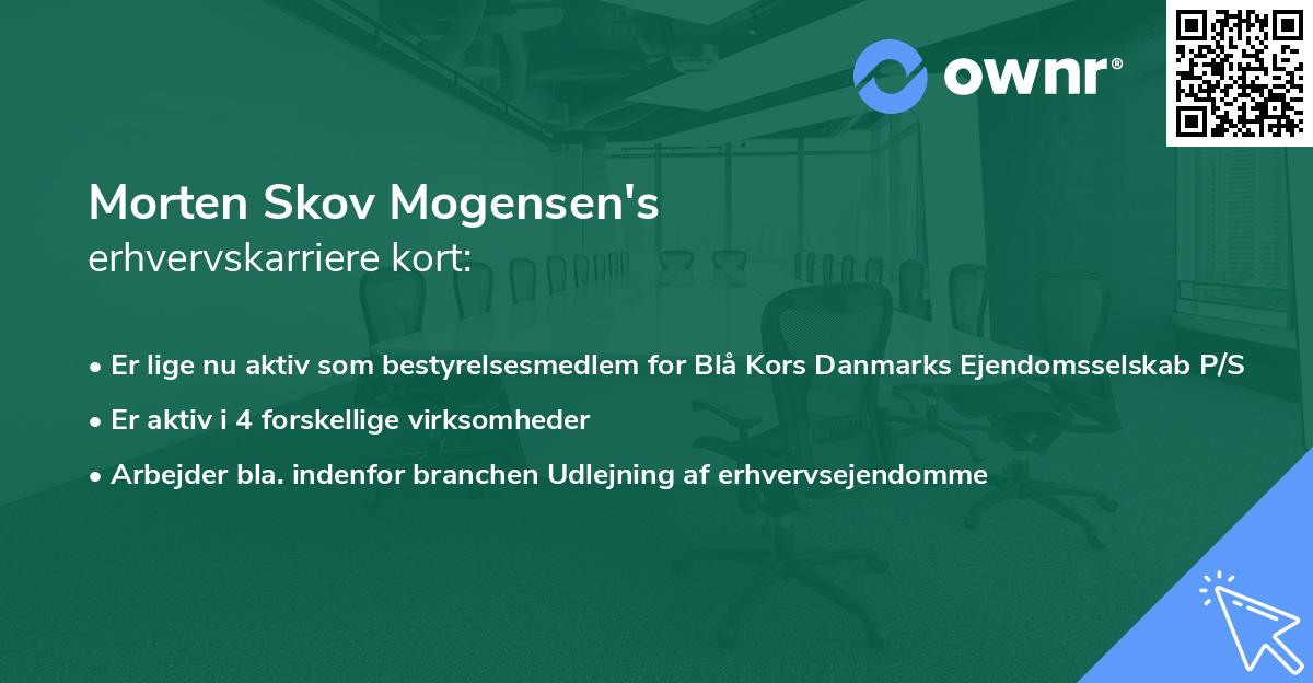 Morten Skov Mogensen's erhvervskarriere kort
