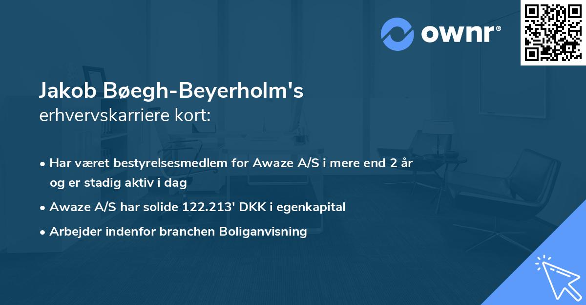 Jakob Bøegh-Beyerholm's erhvervskarriere kort