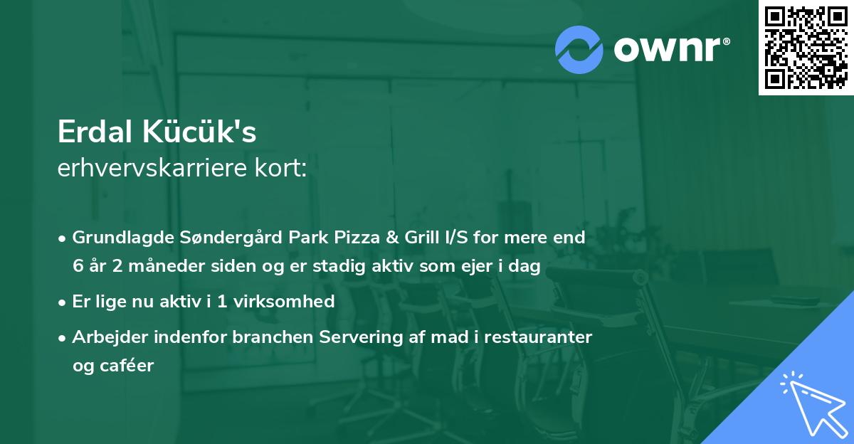 Erdal Kücük's erhvervskarriere kort