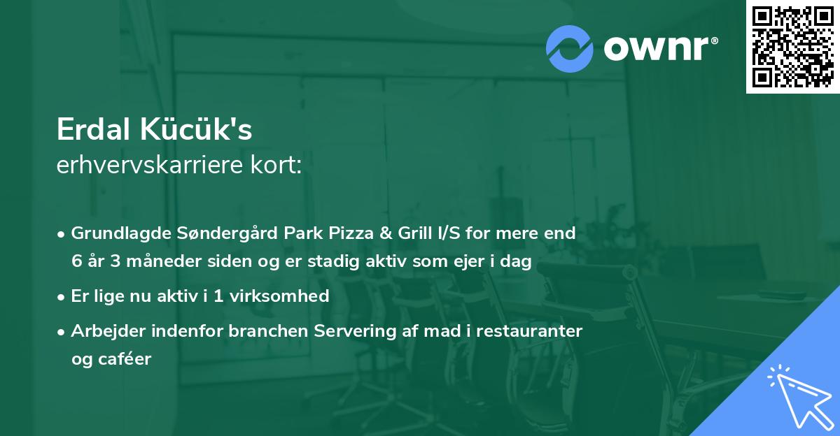 Erdal Kücük's erhvervskarriere kort