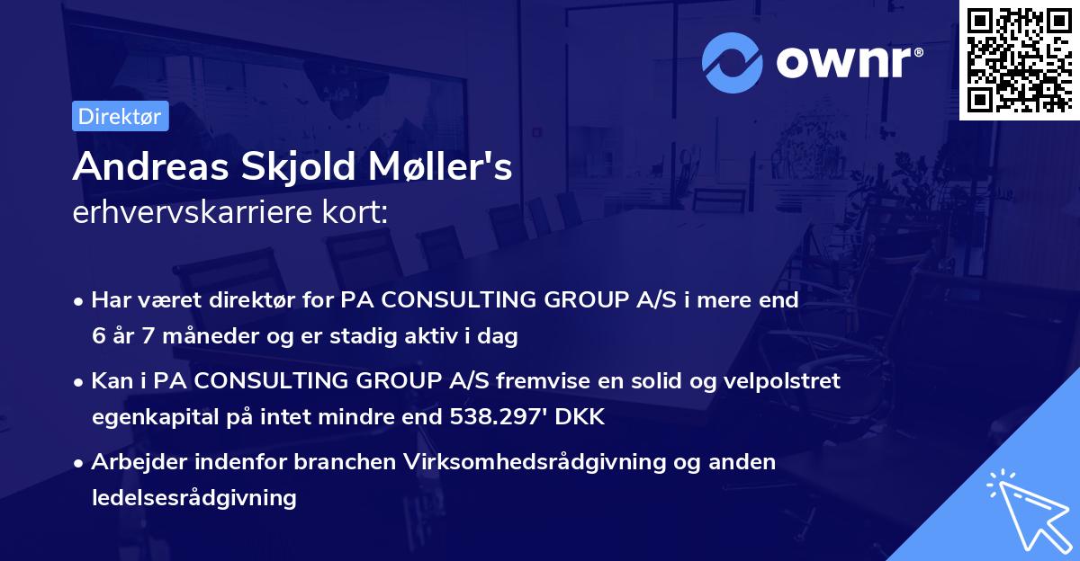 Andreas Skjold Møller's erhvervskarriere kort