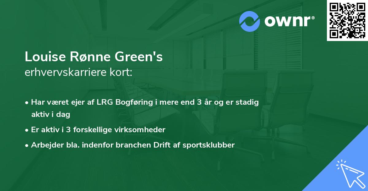 Louise Rønne Green's erhvervskarriere kort